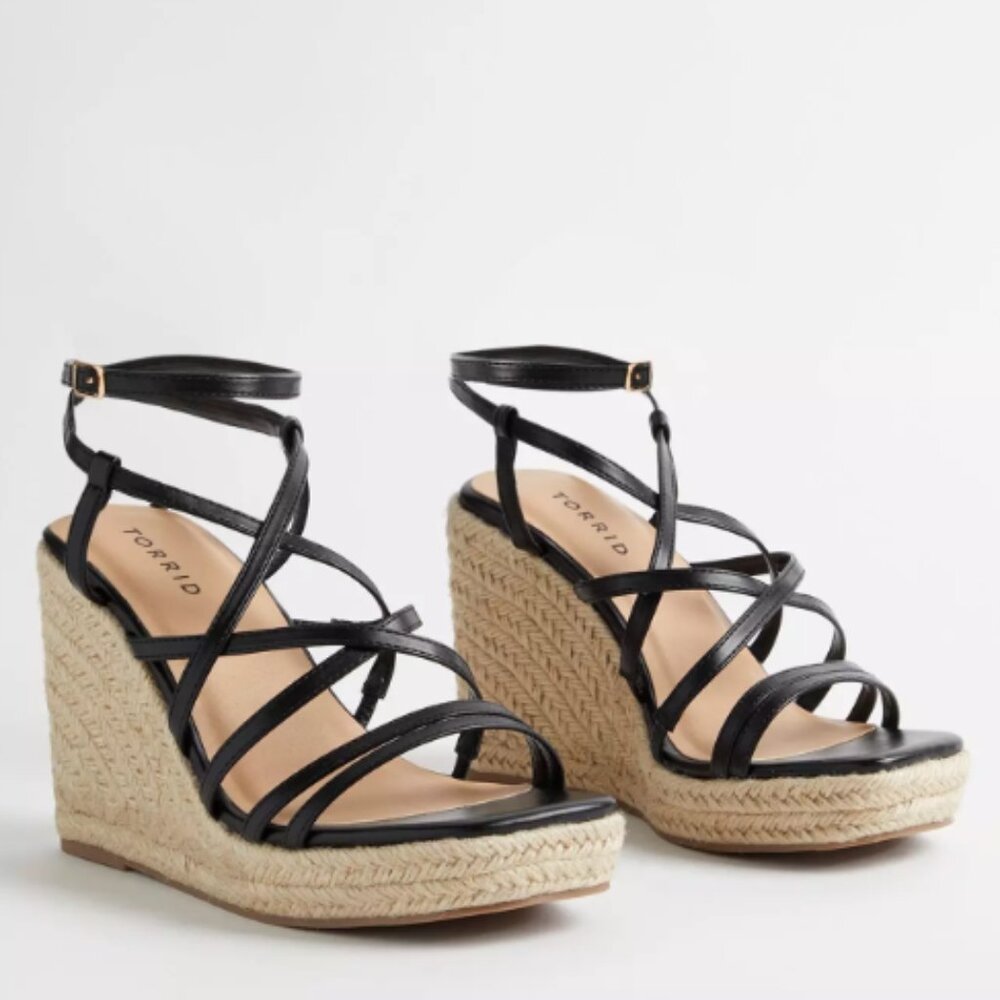 Laceup Strappy Platform Wedge (WW) - Picture 5 of 6